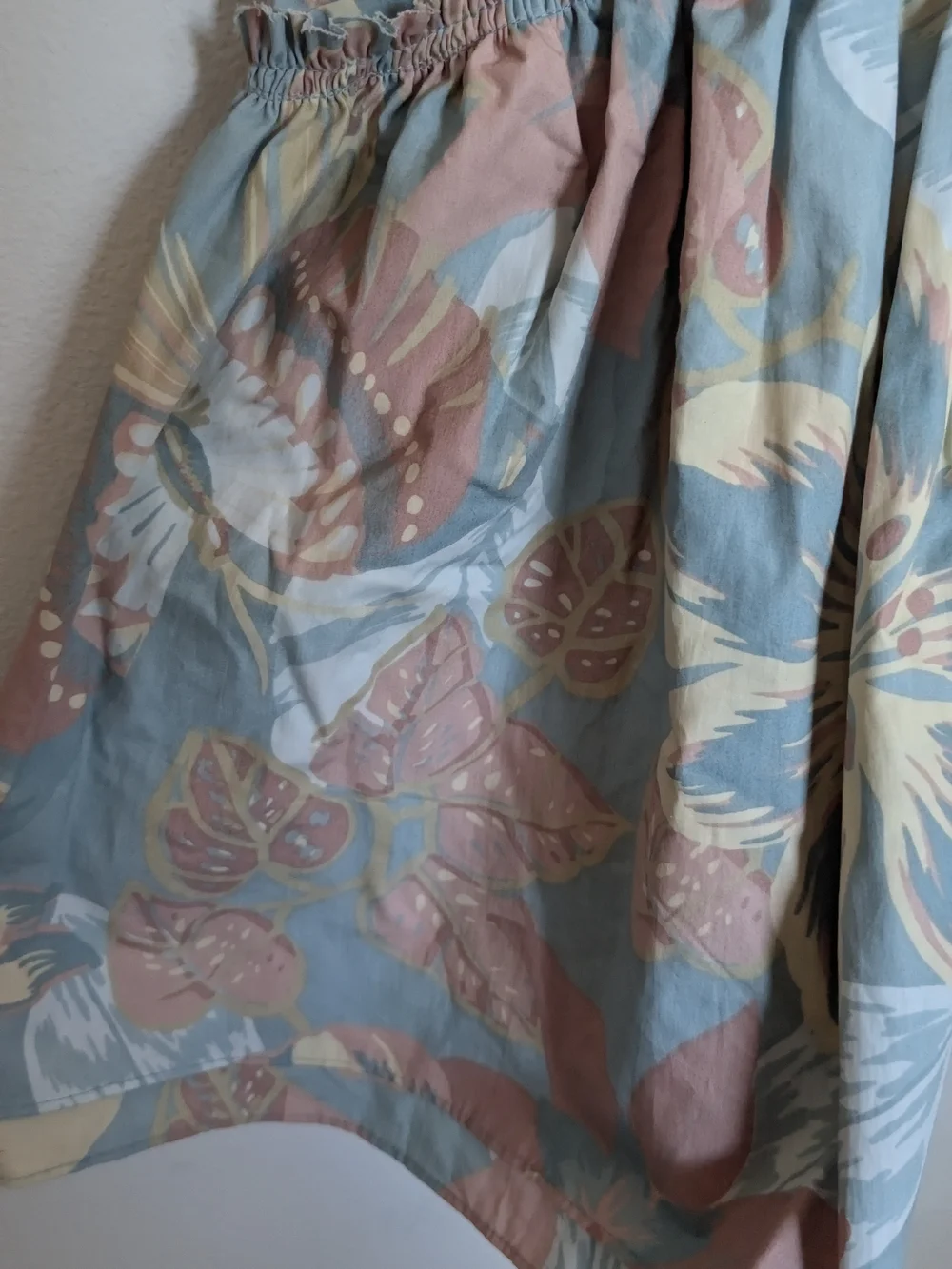 Free People Deserted Island Mini Dress in the saltwater combo colorway.